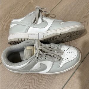 Nike Light Gray and White Sneakers